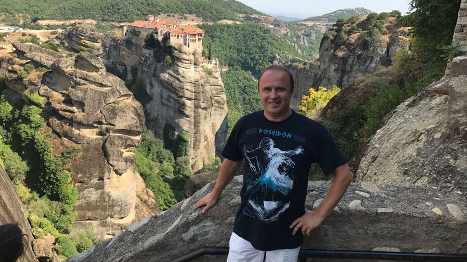 Grig Chiroiu a fost pentru prima dată în Grecia