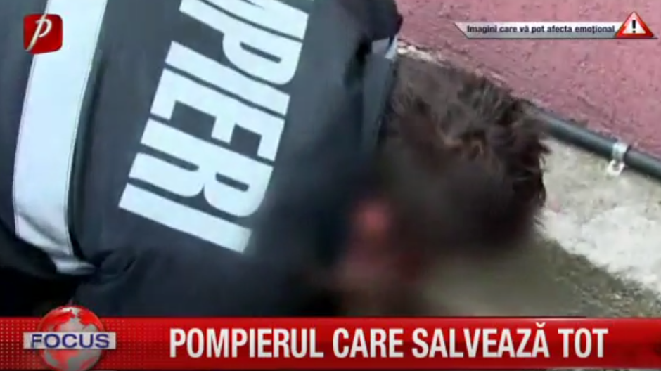 Vă mai amintiţi de pompierul care a făcut respiraţie gură la gură unui patruped intoxicat cu fum?