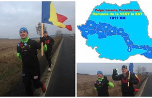 Maghiarul fără o mână care a alergat 30 de km cu drapelul României de Ziua Naţională